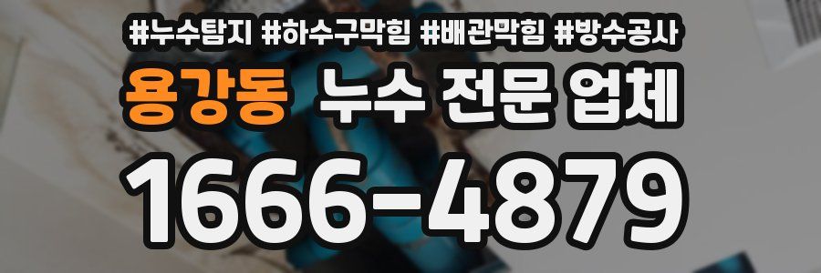 용강동 누수 전문 업체