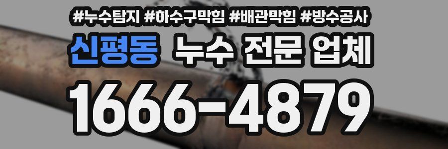 신평동 누수 전문 업체