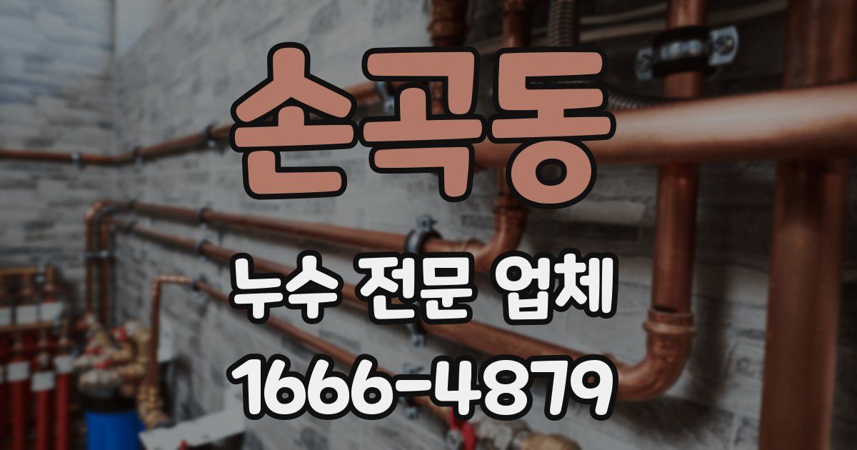 손곡동 누수 전문 업체