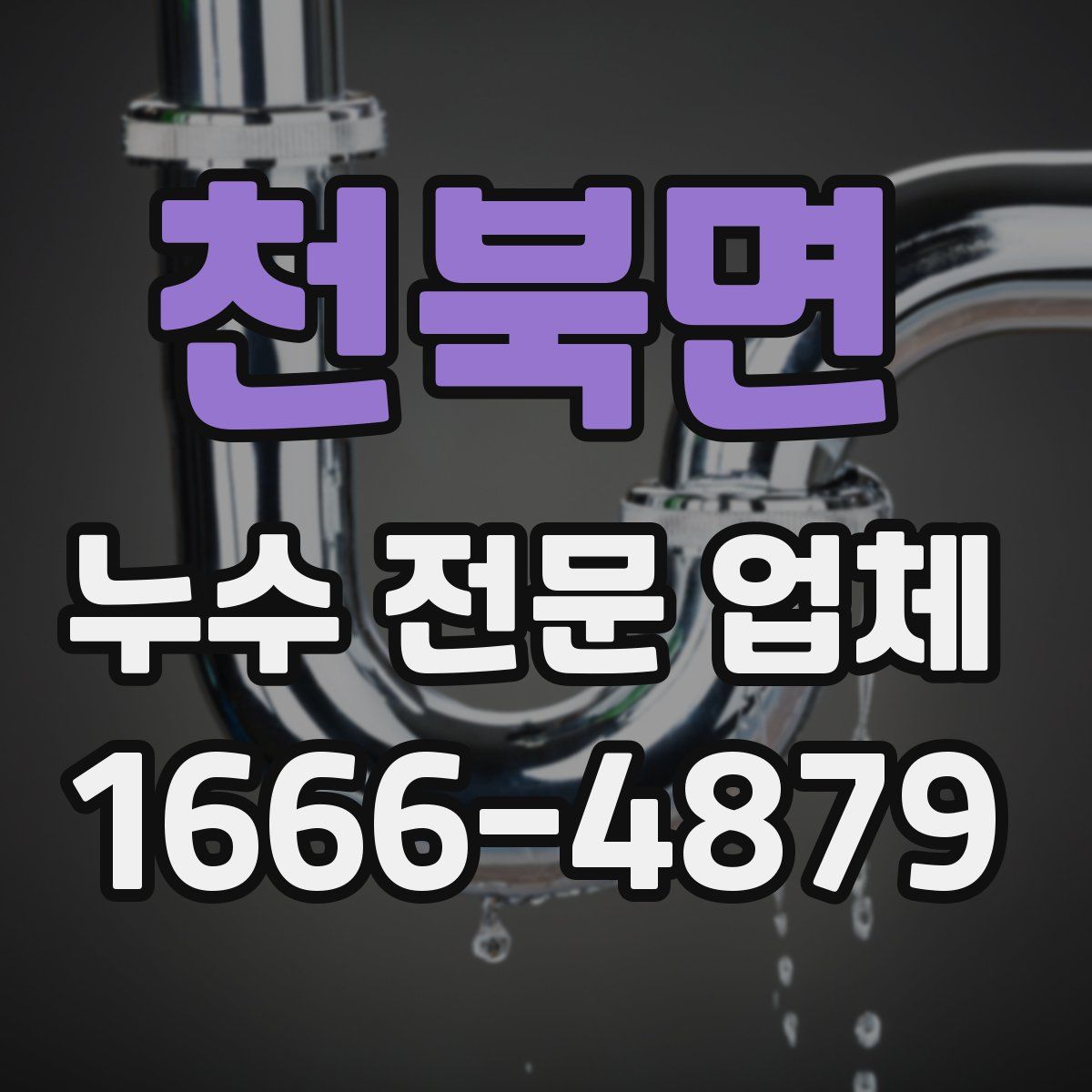 천북면 누수 전문 업체
