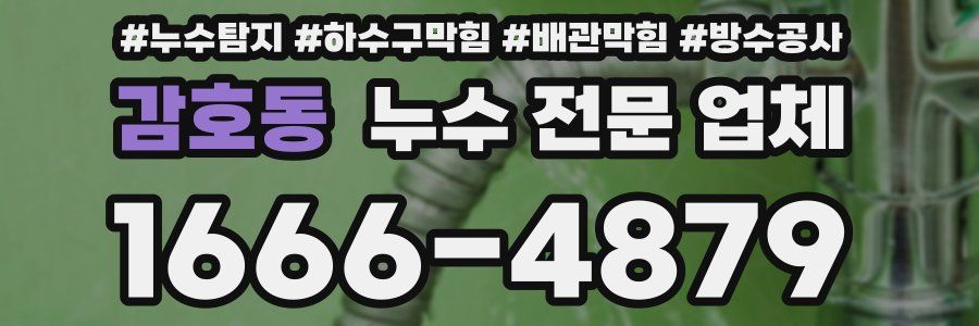 감호동 누수 전문 업체