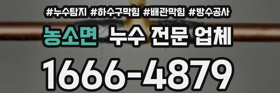 농소면 누수 전문 업체