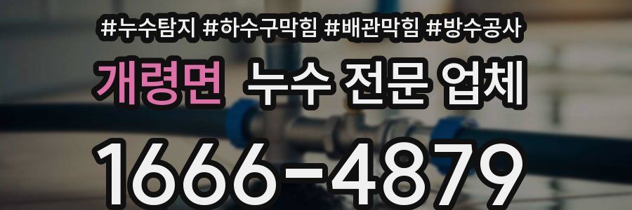 개령면 누수 전문 업체