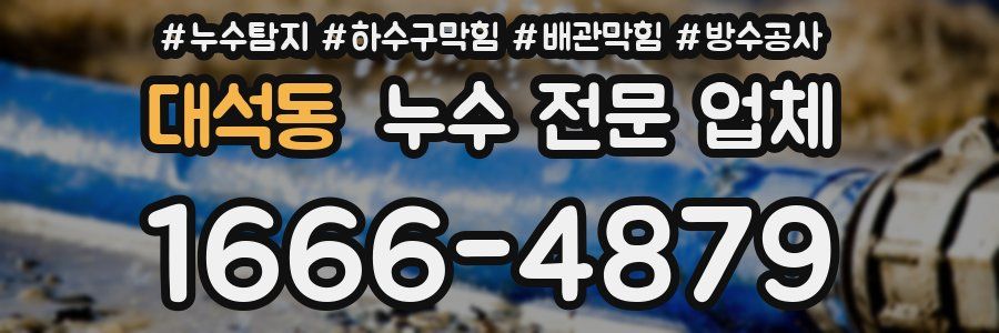 대석동 누수 전문 업체