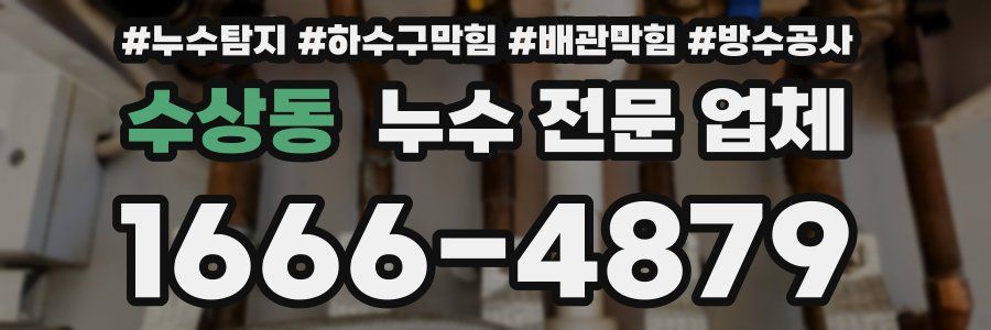 수상동 누수 전문 업체