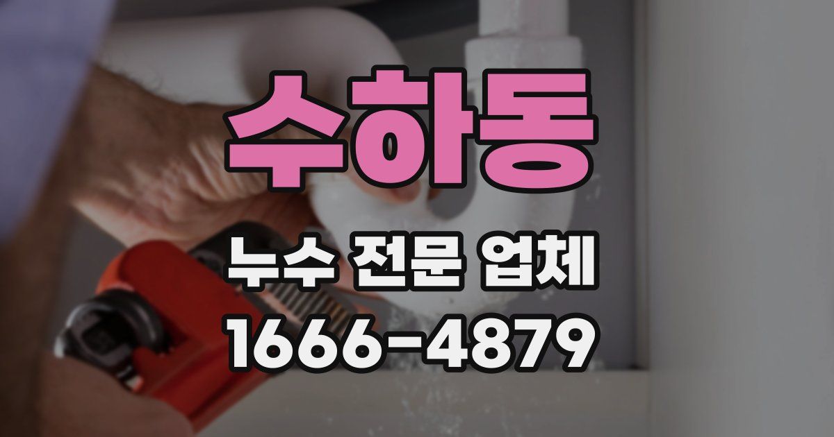 수하동 누수 전문 업체