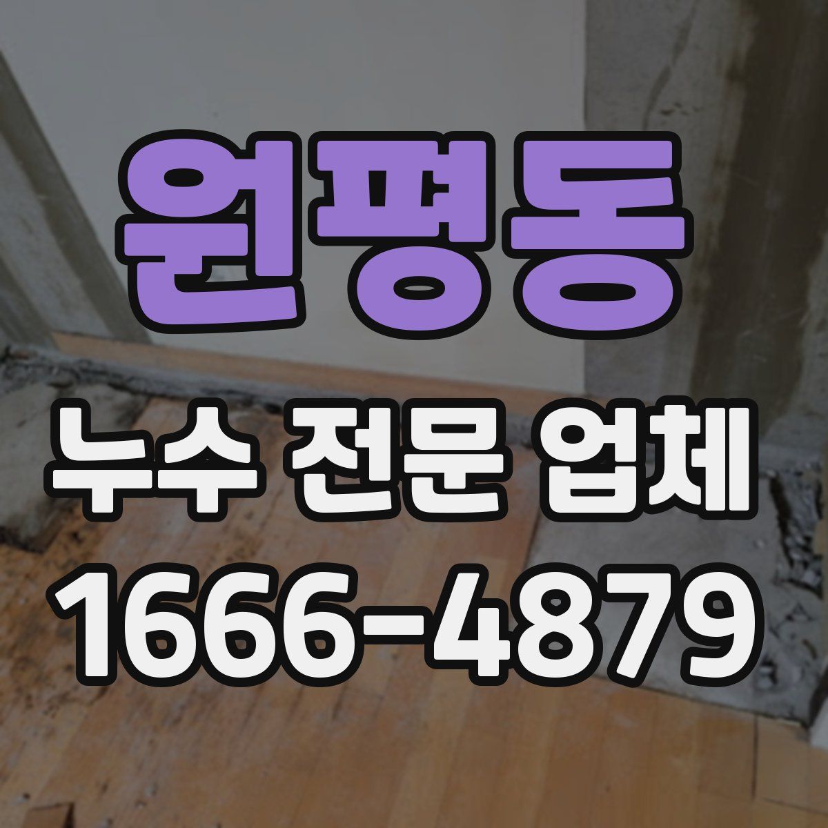 원평동 누수 전문 업체