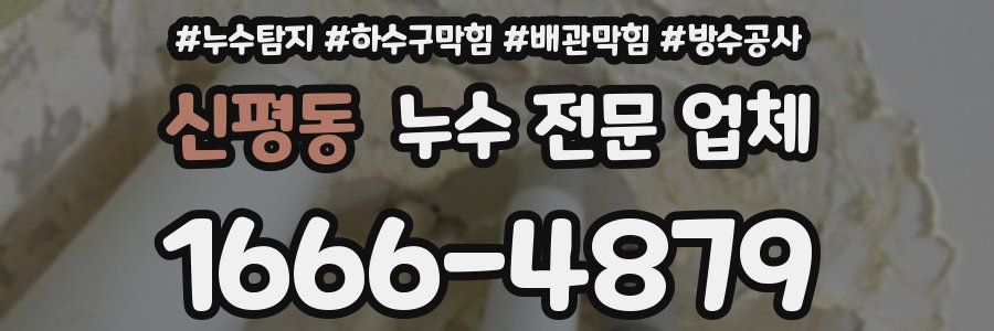 신평동 누수 전문 업체