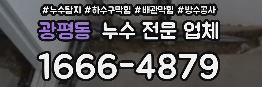 광평동 누수 전문 업체