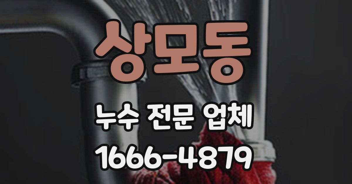상모동 누수 전문 업체