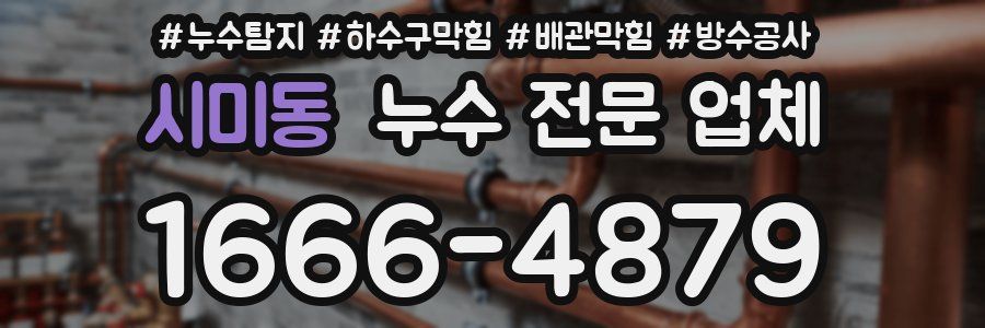 시미동 누수 전문 업체