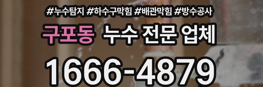 구포동 누수 전문 업체