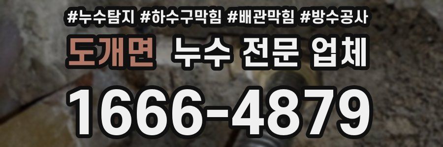 도개면 누수 전문 업체