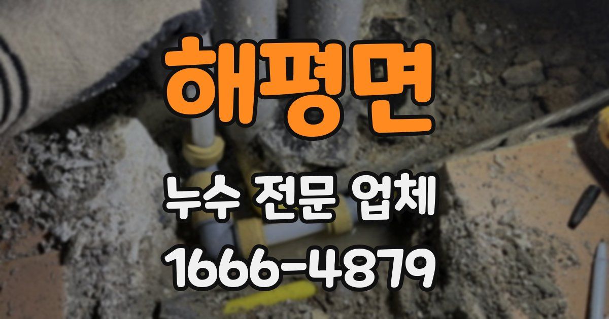 해평면 누수 전문 업체