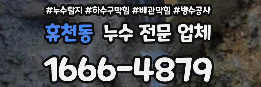 휴천동 누수 전문 업체