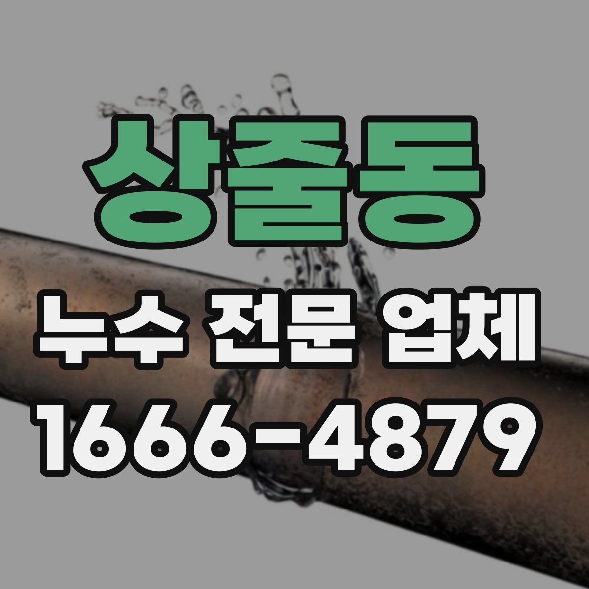 상줄동 누수 전문 업체