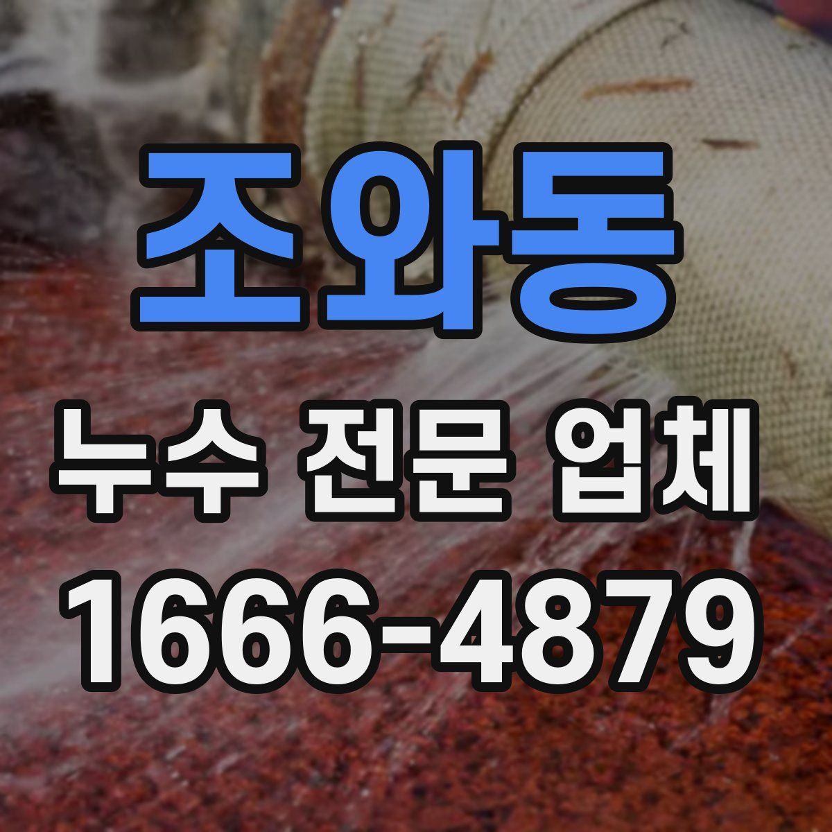 조와동 누수 전문 업체