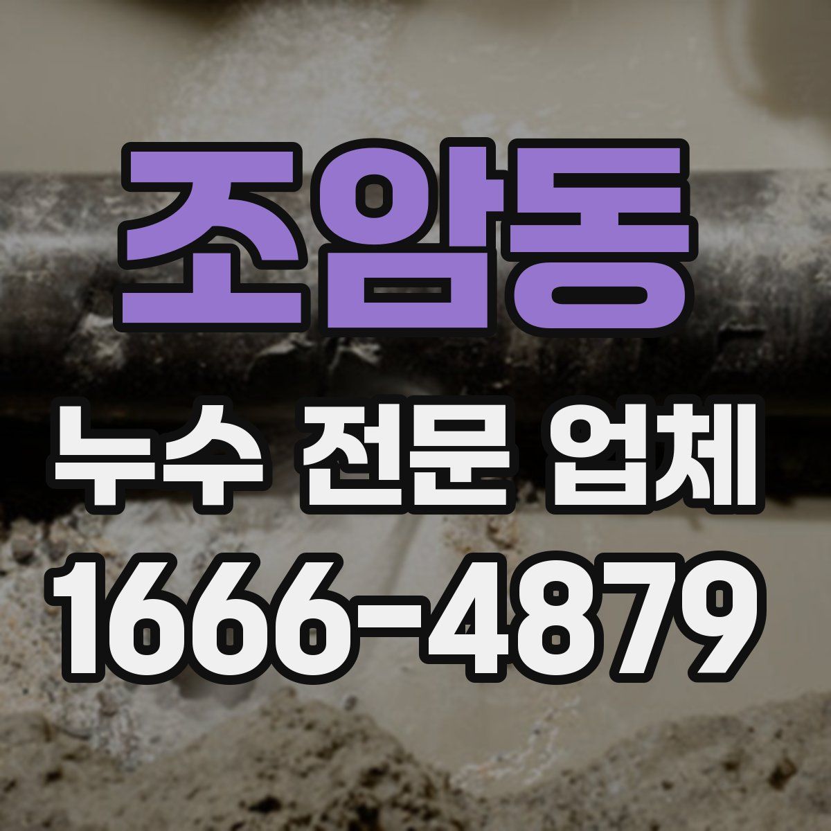 조암동 누수 전문 업체
