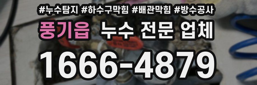 풍기읍 누수 전문 업체