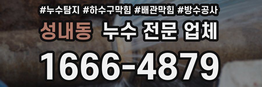 성내동 누수 전문 업체