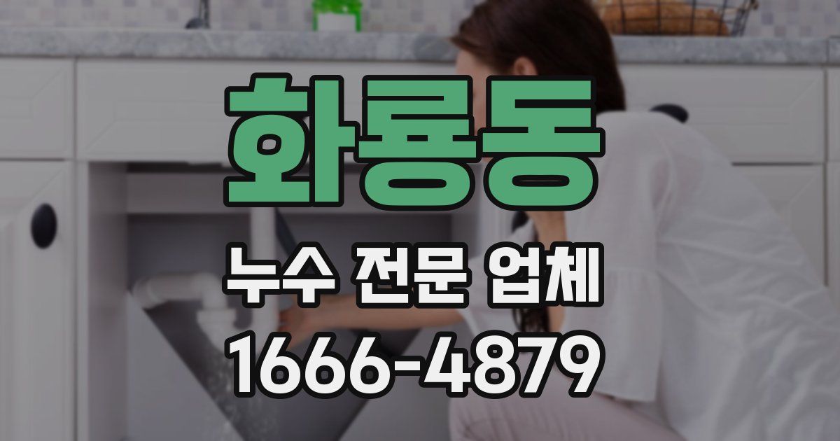 화룡동 누수 전문 업체