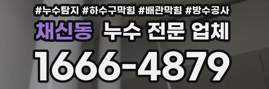 채신동 누수 전문 업체