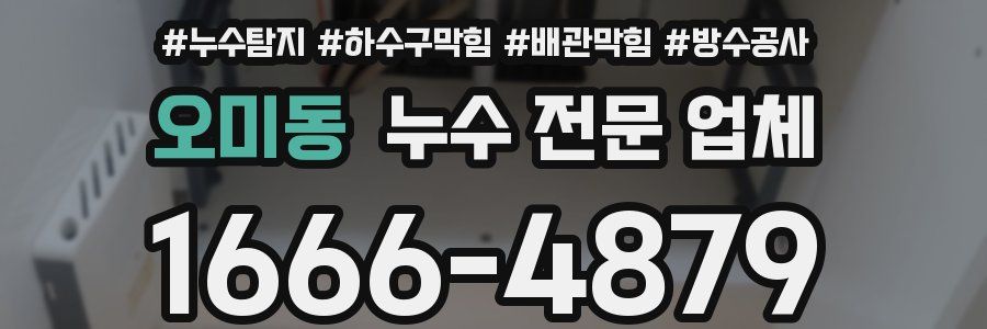 오미동 누수 전문 업체