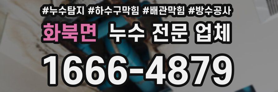 화북면 누수 전문 업체