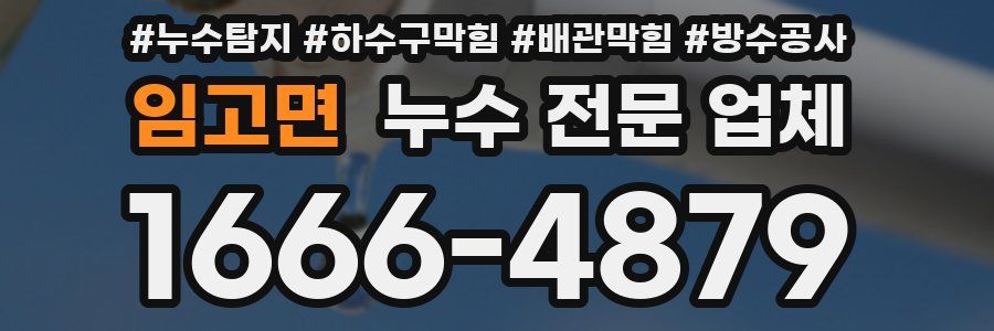 임고면 누수 전문 업체