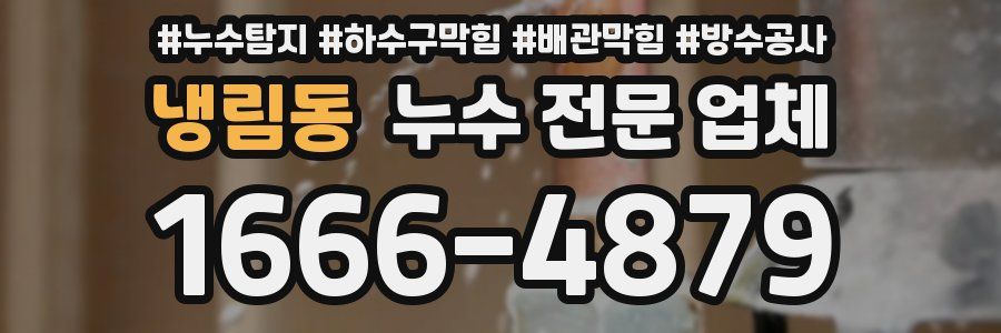 냉림동 누수 전문 업체