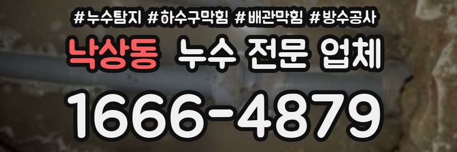 낙상동 누수 전문 업체