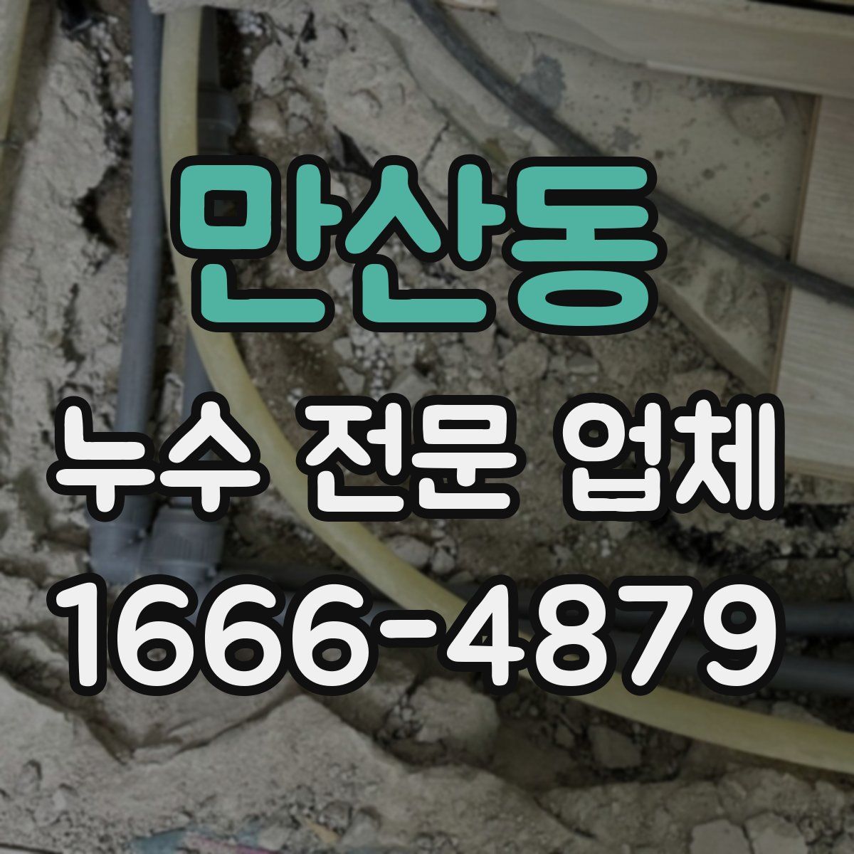 만산동 누수 전문 업체