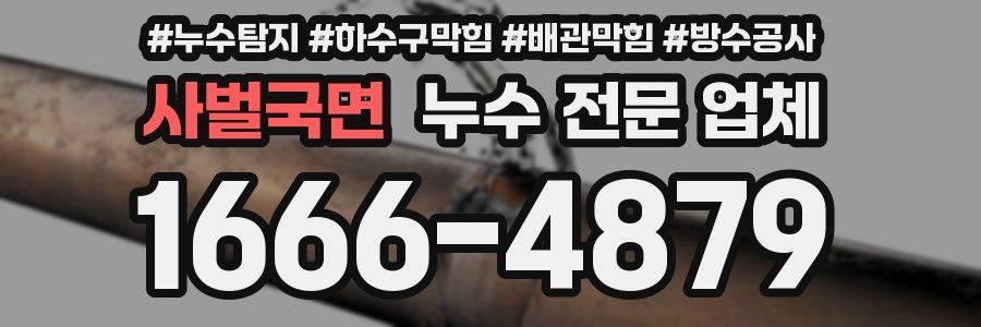 사벌국면 누수 전문 업체