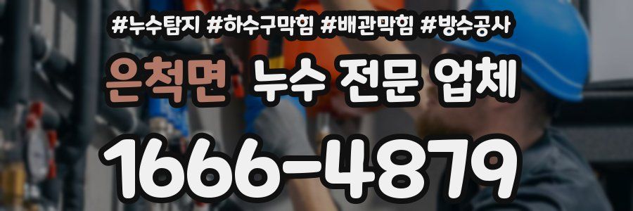 은척면 누수 전문 업체