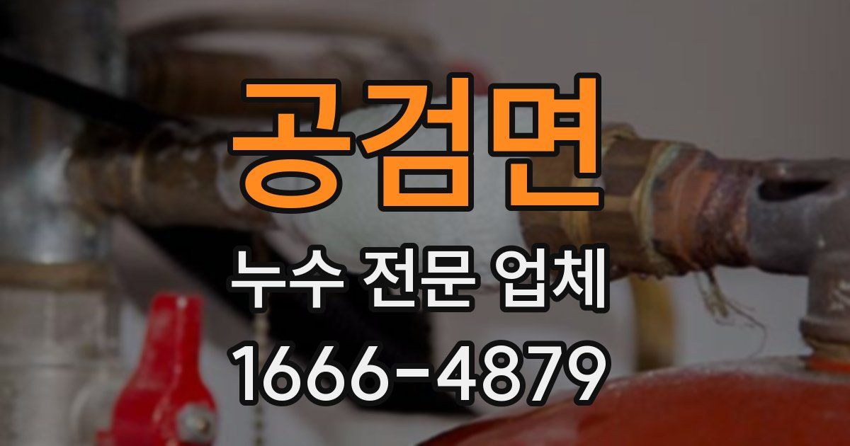 공검면 누수 전문 업체