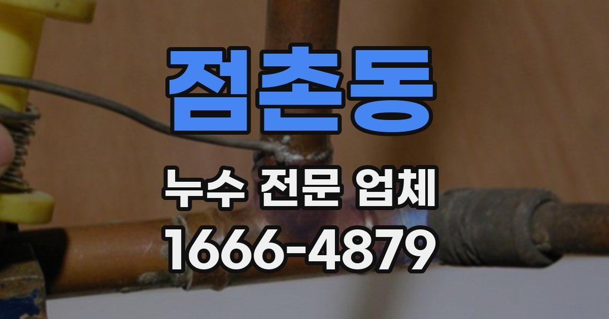 점촌동 누수 전문 업체