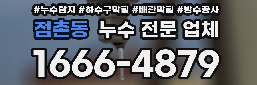 점촌동 누수 전문 업체