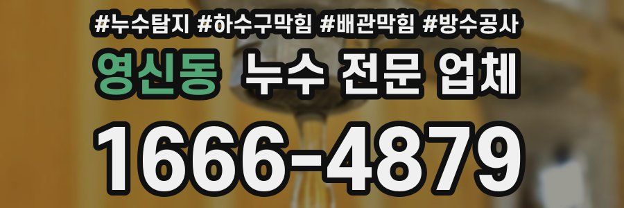영신동 누수 전문 업체