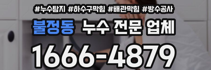 불정동 누수 전문 업체