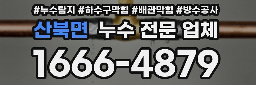 산북면 누수 전문 업체