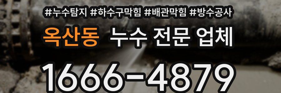옥산동 누수 전문 업체
