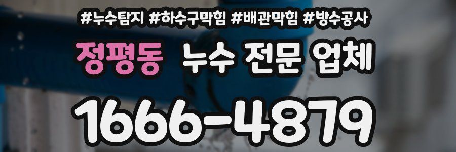 정평동 누수 전문 업체