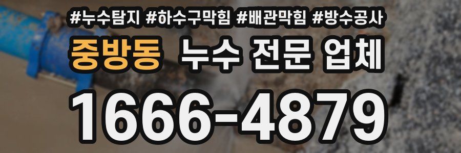 중방동 누수 전문 업체