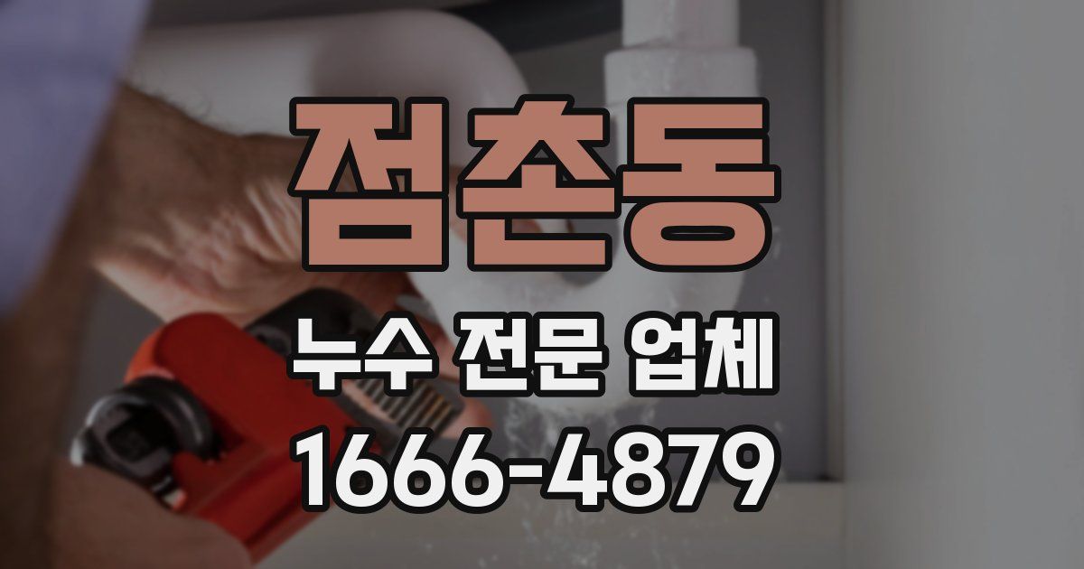 점촌동 누수 전문 업체
