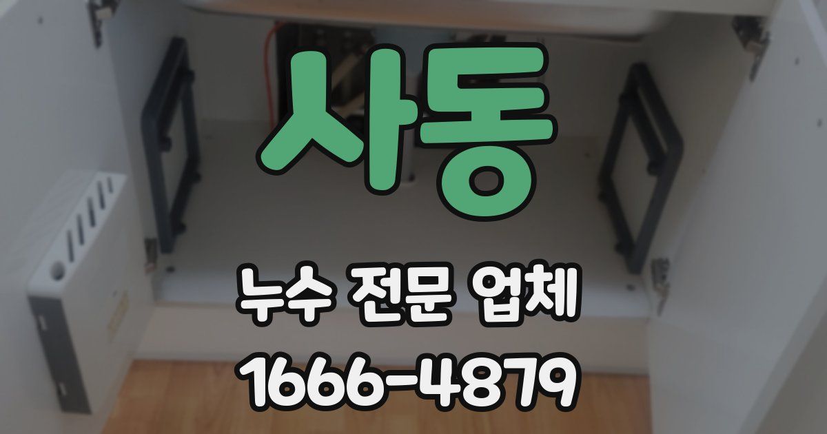 사동 누수 전문 업체