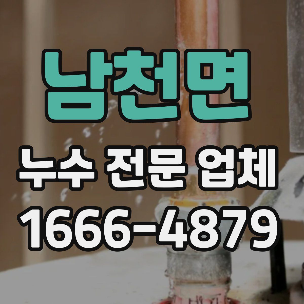 남천면 누수 전문 업체