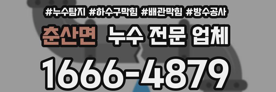 춘산면 누수 전문 업체