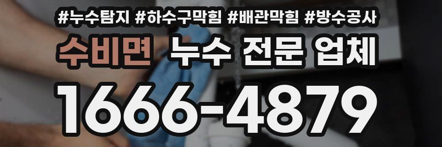 수비면 누수 전문 업체