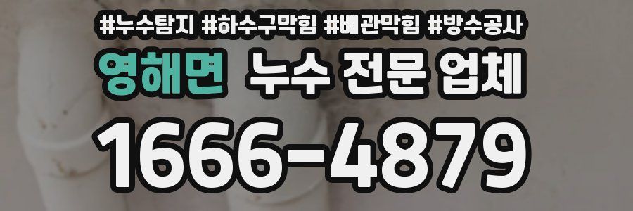 영해면 누수 전문 업체