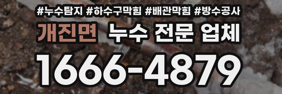 개진면 누수 전문 업체